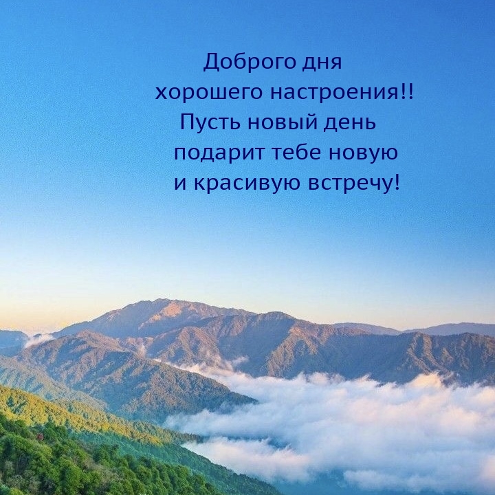 Пусть новый день подарит тебе новую и красивую встречу!