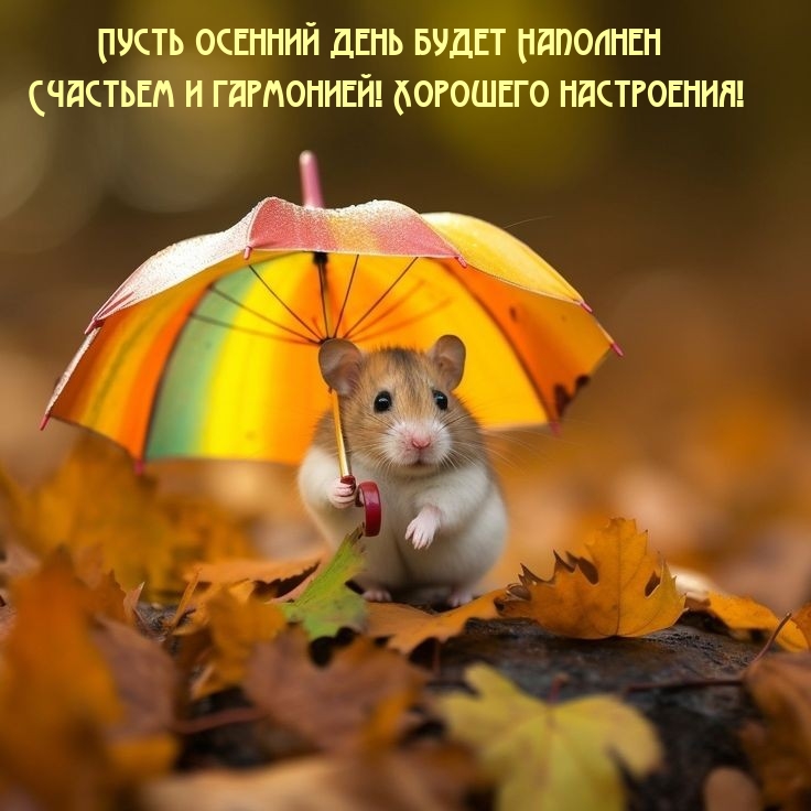 Пусть осенний день будет Наполнен счастьем и гармонией! 