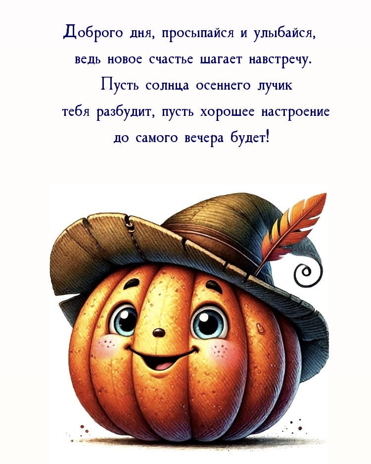 Доброго дня, просыпайся, ведь новое счастье шагает навстречу. 