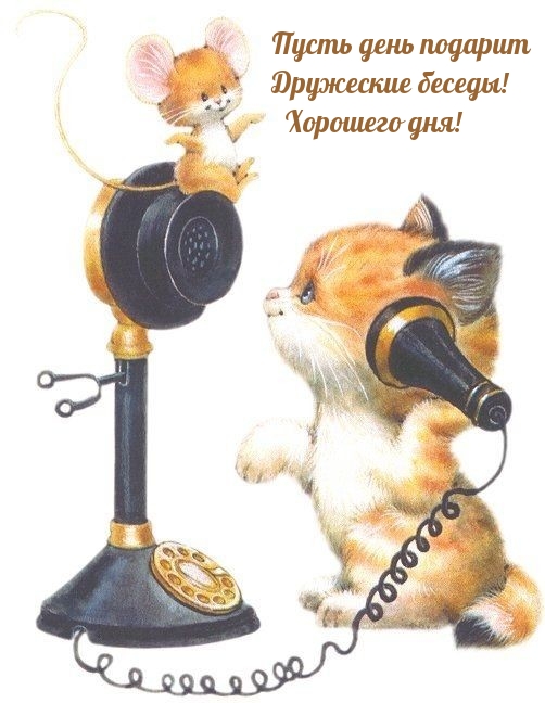Пусть день подарит дружеские беседы! Хорошего дня!