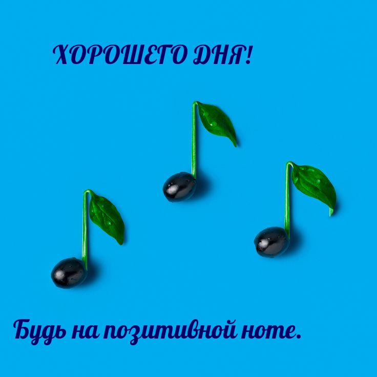 Хорошего дня! Будь на позитивной ноте.