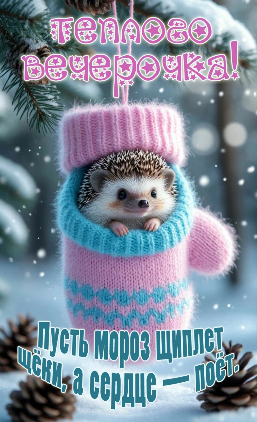 Пусть мороз щиплет щёки, а сердце — поёт